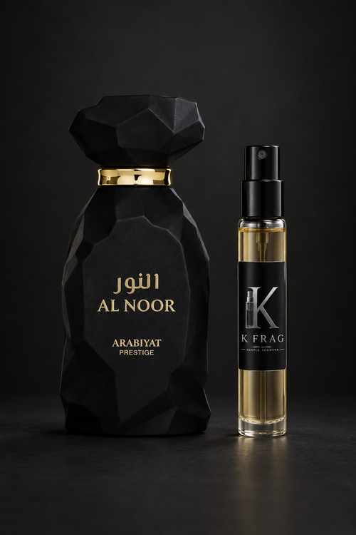 Arabiyat Prestige Al Noor и K FRAG декант един до друг