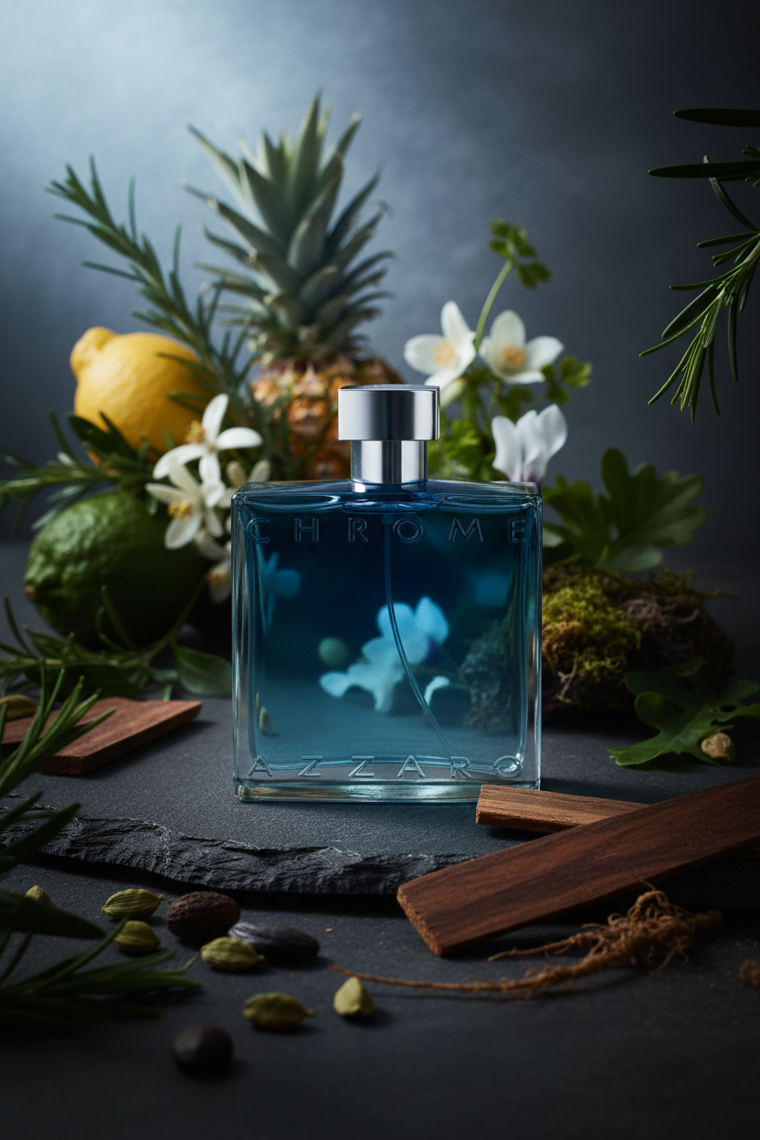 Azzaro Chrome — Art-Directed Luxury Campaign