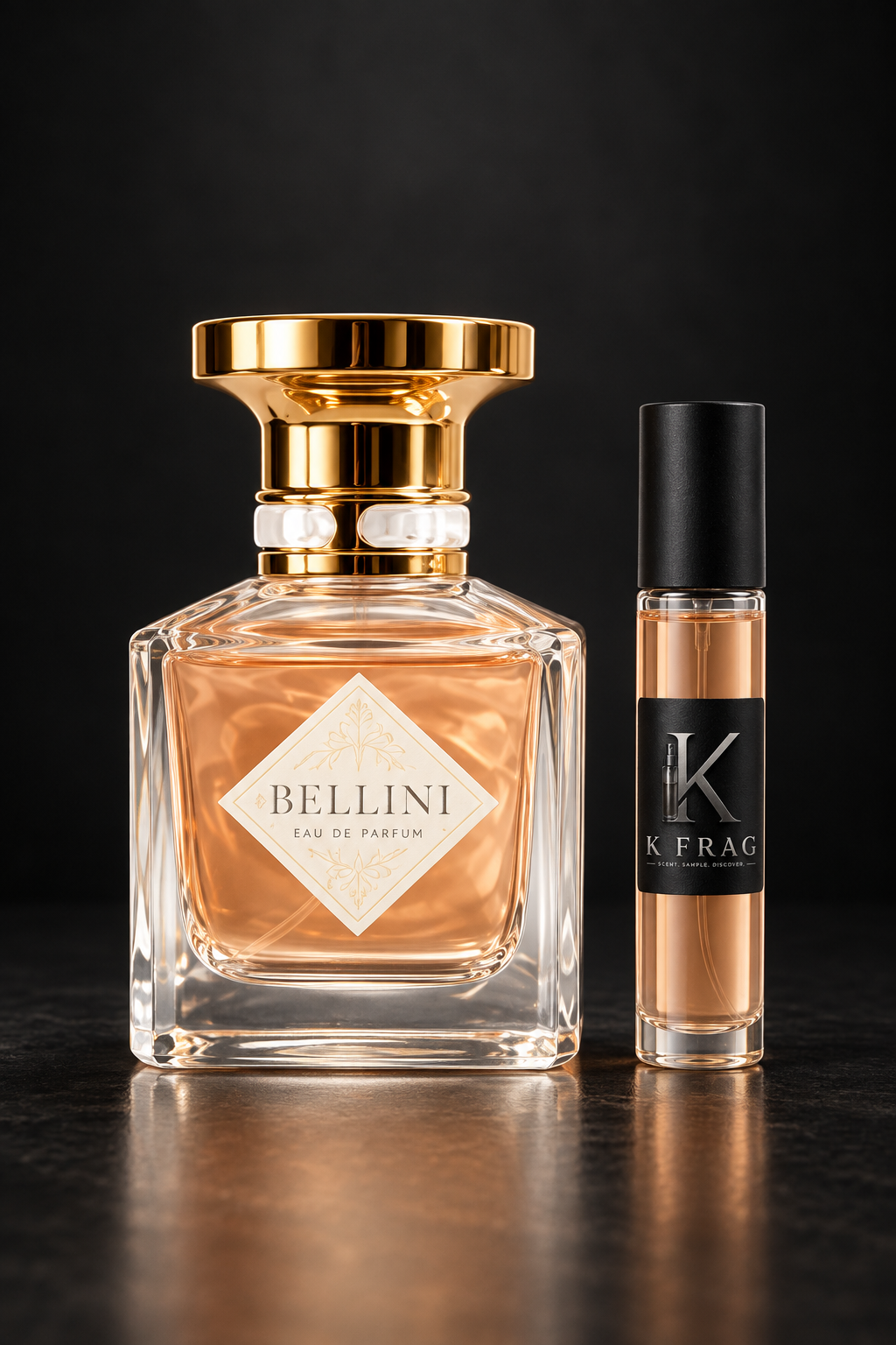 BELLINI с черна капачка на малкия декант