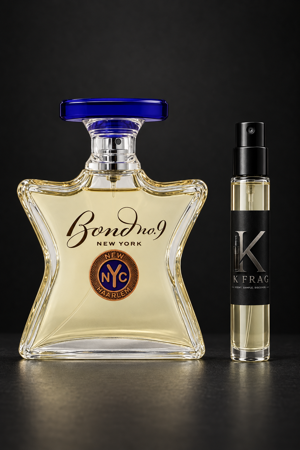 Bond No. 9 New Haarlem и K FRAG декант един до друг