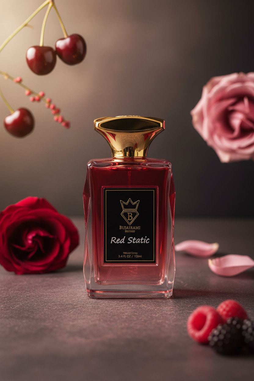 Bujairami Red Static — Luxury Campaign