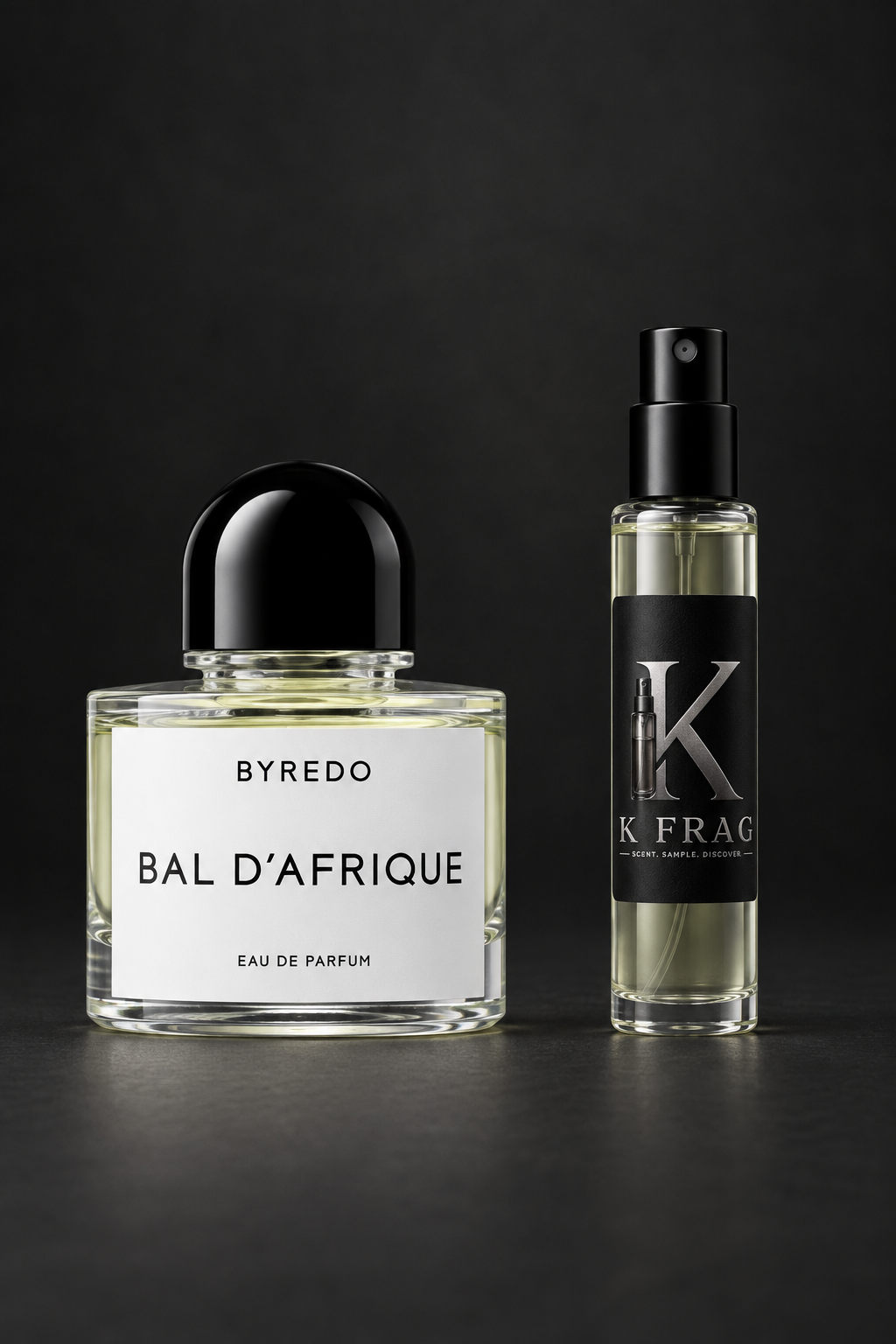 Byredo Bal d'Afrique и K FRAG декант един до друг