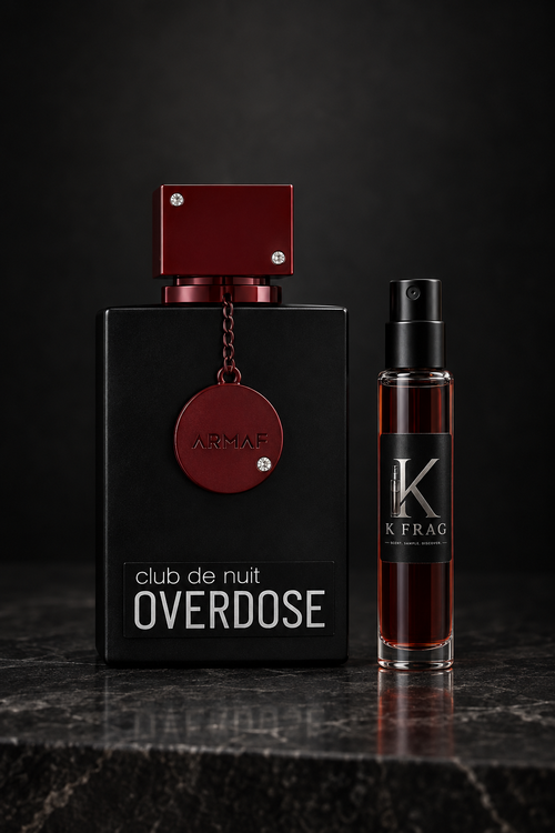 Премиум продуктова снимка на CLUB DE NUIT OVERDOSE и K FRAG декант