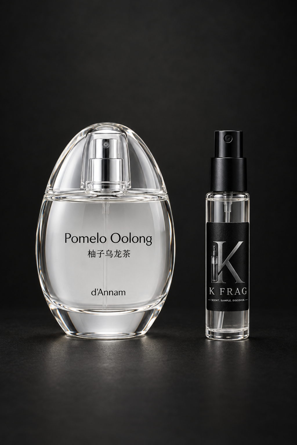 d'Annam Pomelo Oolong и K FRAG декант един до друг