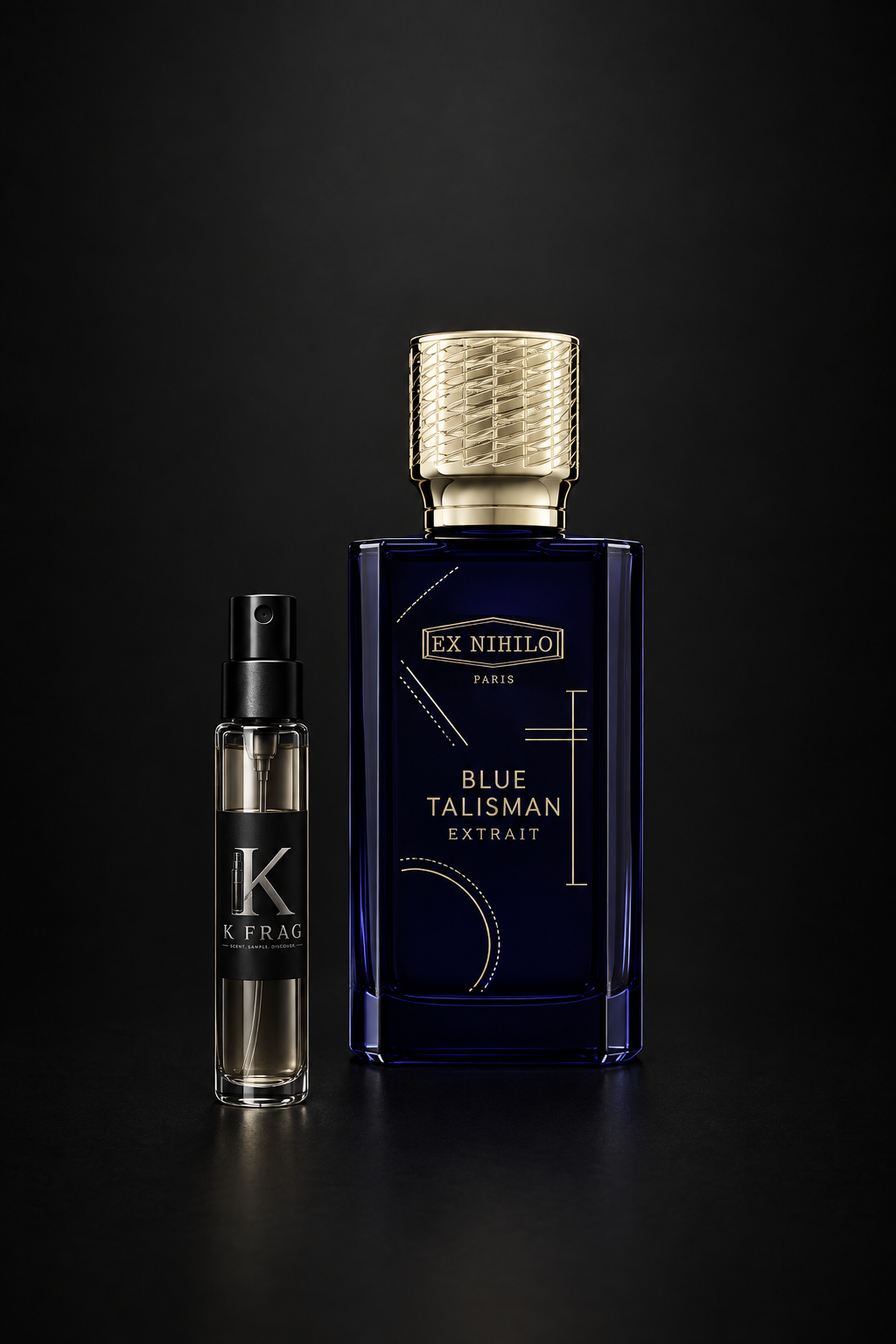 Много тъмносин Ex Nihilo Blue Talisman Extrait флакон