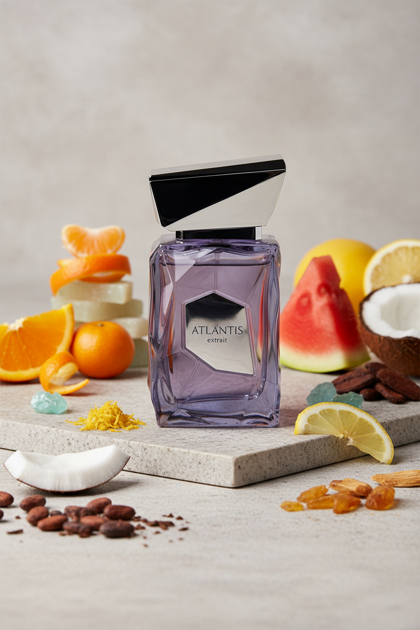French Avenue Atlantis Extrait — Citrus & Amber Luxury Editorial