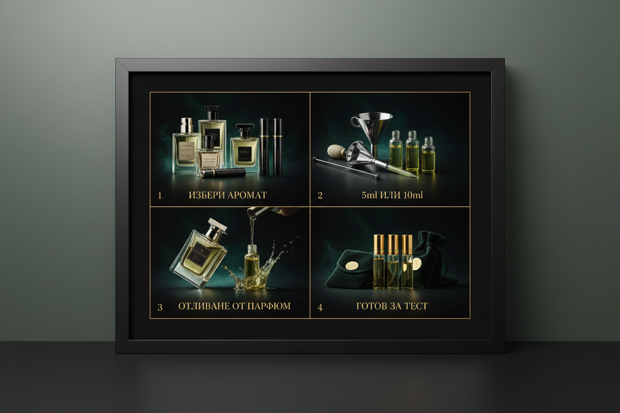 K FRAG — Framed 2×2 Decant Workflow